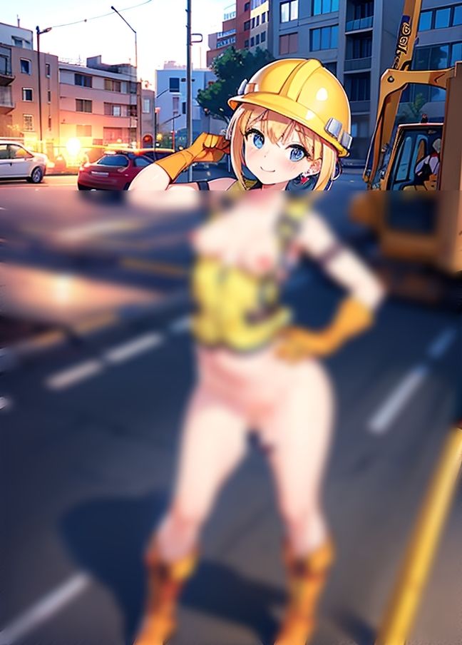 サンプル画像3:裸で働く！女現場監督「わたしの言うことはなんでも聞いてね」(AI黄金期) [d_438836]