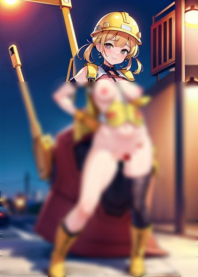 サンプル画像4:裸で働く！女現場監督「わたしの言うことはなんでも聞いてね」(AI黄金期) [d_438836]