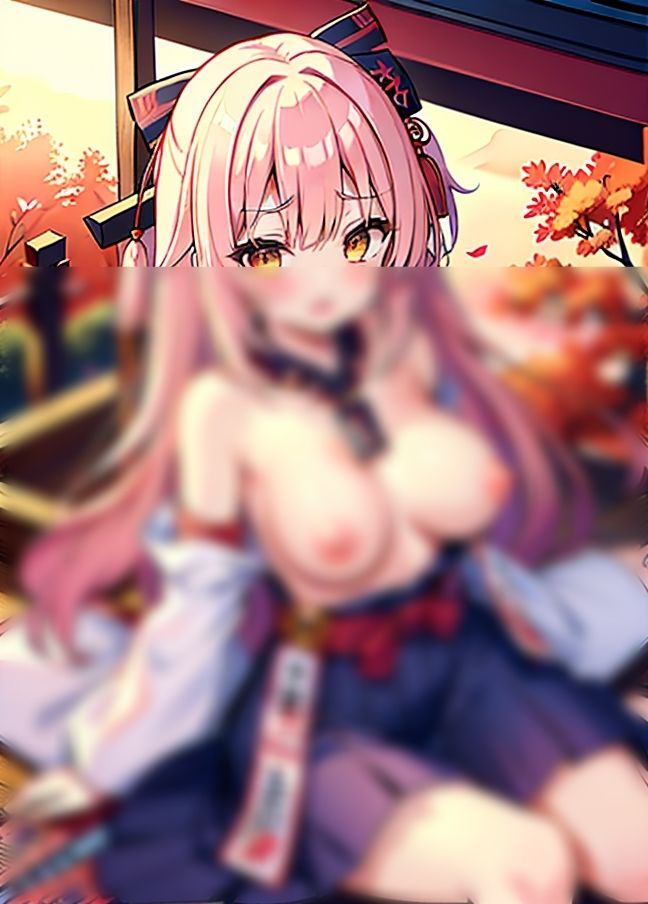 サンプル画像6:巫女の神社の境内’メス堕ち’(クロックモンスター) [d_438840]