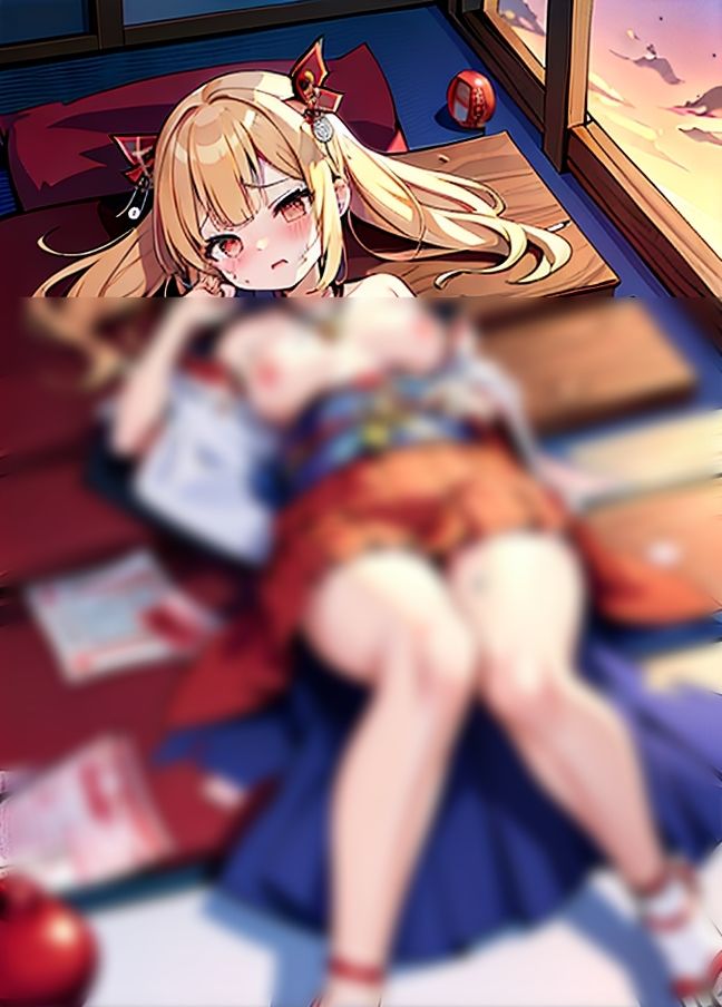 サンプル画像2:「淫乱巫女」男とやりまくってたら、神主様からお説教されお札が貼られた..」(修羅場) [d_438845]