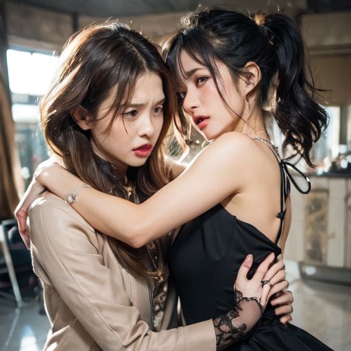 サンプル画像1:精細 美女ファイトクラブキャットファイトAI動画 Catfight5(CFAIC) [d_438946]