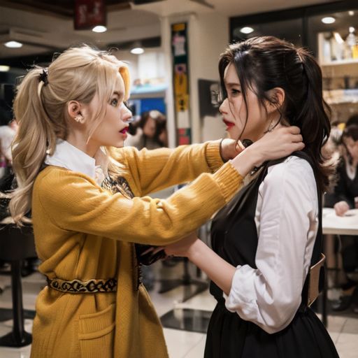 サンプル画像2:精細 美女ファイトクラブキャットファイトAI動画 Catfight5(CFAIC) [d_438946]