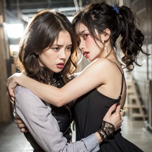 サンプル画像3:精細 美女ファイトクラブキャットファイトAI動画 Catfight5(CFAIC) [d_438946]