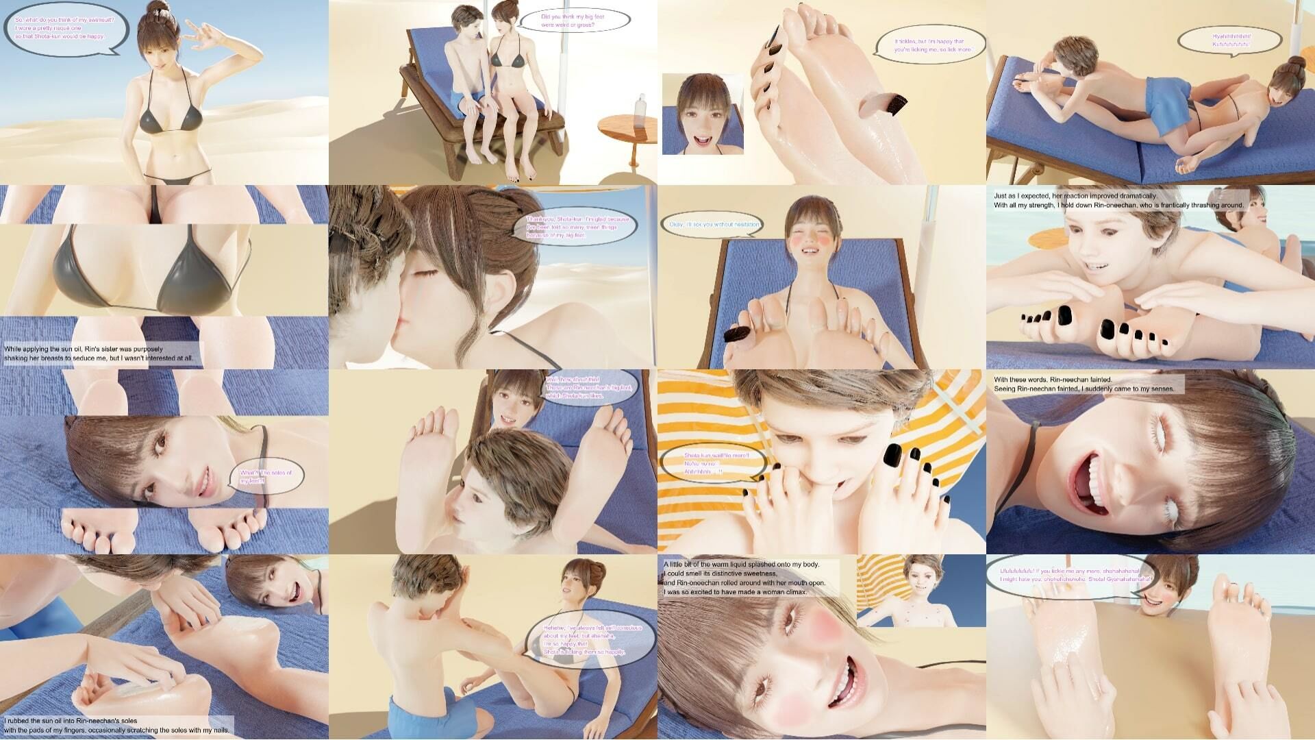 サンプル画像6:僕と凛お姉ちゃんの海での足フェチデート(SFL) [d_438993]