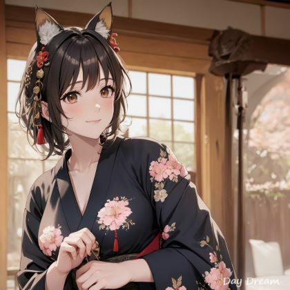 サンプル画像2:猫耳きものがーる(Day Dream) [d_439123]