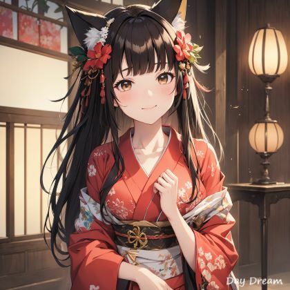 サンプル画像3:猫耳きものがーる(Day Dream) [d_439123]