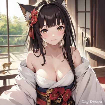 サンプル画像4:猫耳きものがーる(Day Dream) [d_439123]