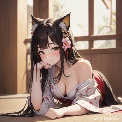 サンプル画像5:猫耳きものがーる(Day Dream) [d_439123]