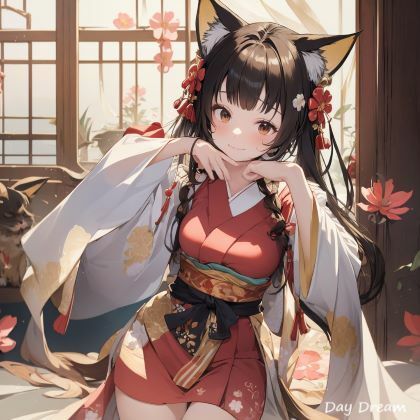 サンプル画像6:猫耳きものがーる(Day Dream) [d_439123]