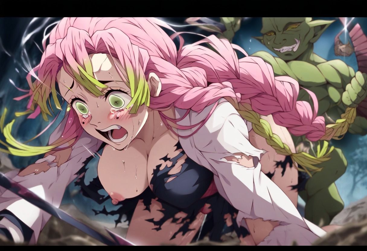 サンプル画像6:甘露寺〇璃/鬼〇の刃 〜ゴブリンロードパック〜(ゴブリンの里) [d_439179]