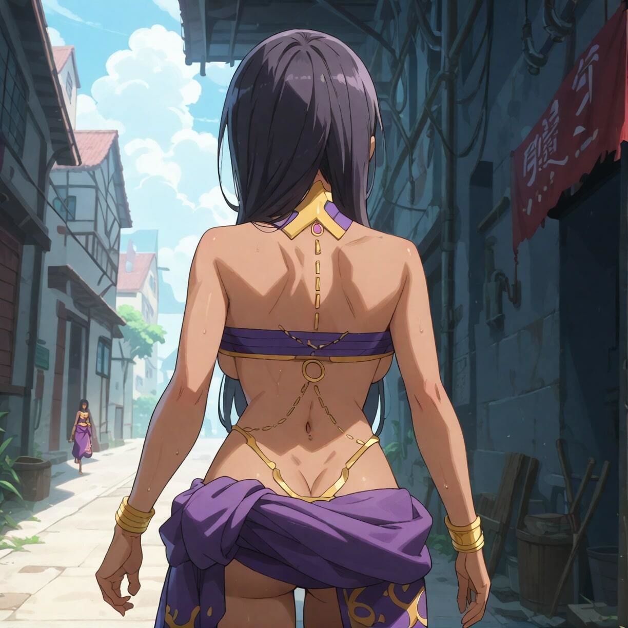 サンプル画像2:俺のアイシ〇 〜肉便器NO.12 アイシ〇 ビッチで姉御肌な褐色アマゾネス〜(俺のAIする肉便器) [d_439191]