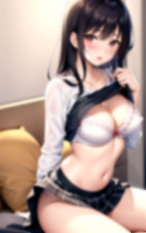 サンプル画像5:教室の放課後で教師を色仕掛けする淫らな巨乳女学生(えいあい革命) [d_439231]