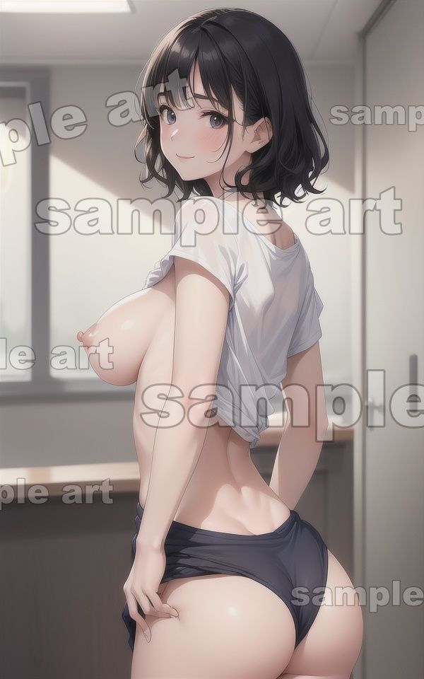 サンプル画像5:妹の生着替え特集！「お兄ちゃん・・おかえりなさい・・」後ろの振り返る妹とデカ尻特集(今晩のおかずプロモーション) [d_439252]