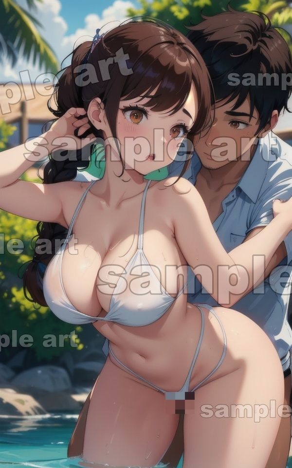 サンプル画像1:【海の家特集】●っ払いすぎてSEXするギャルを盗撮！真夏の夜のビーチで濃厚エッチ(大人の妄想教科書) [d_439254]