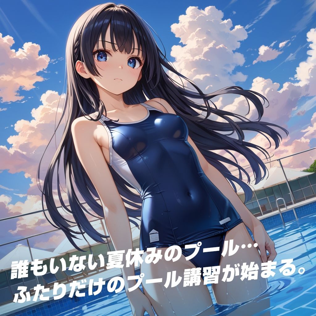 サンプル画像1:ふたりのプール講習(フワガールズ) [d_439291]