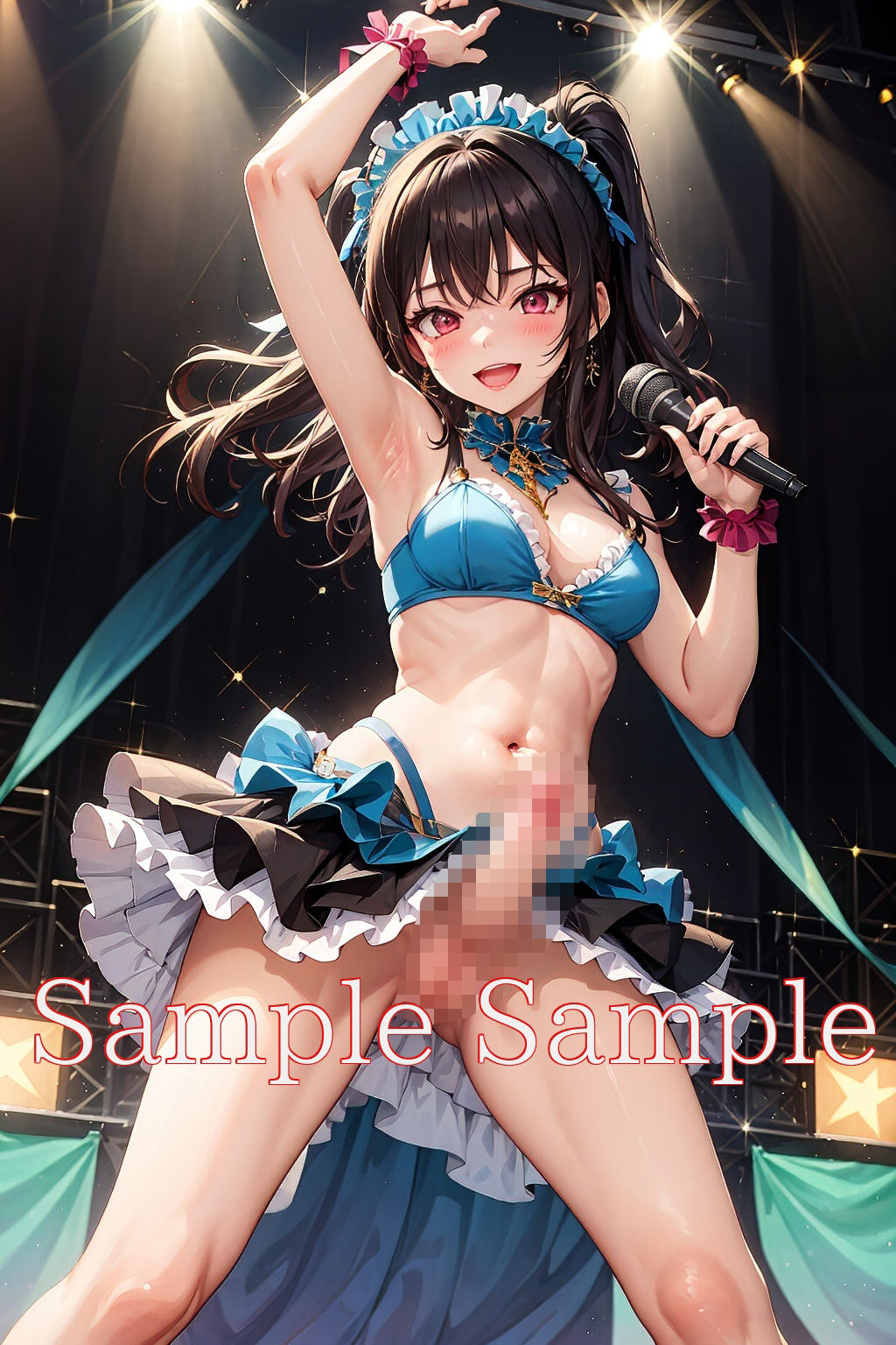 サンプル画像2:ふたなり地下アイドル(味噌ごぼう) [d_439362]