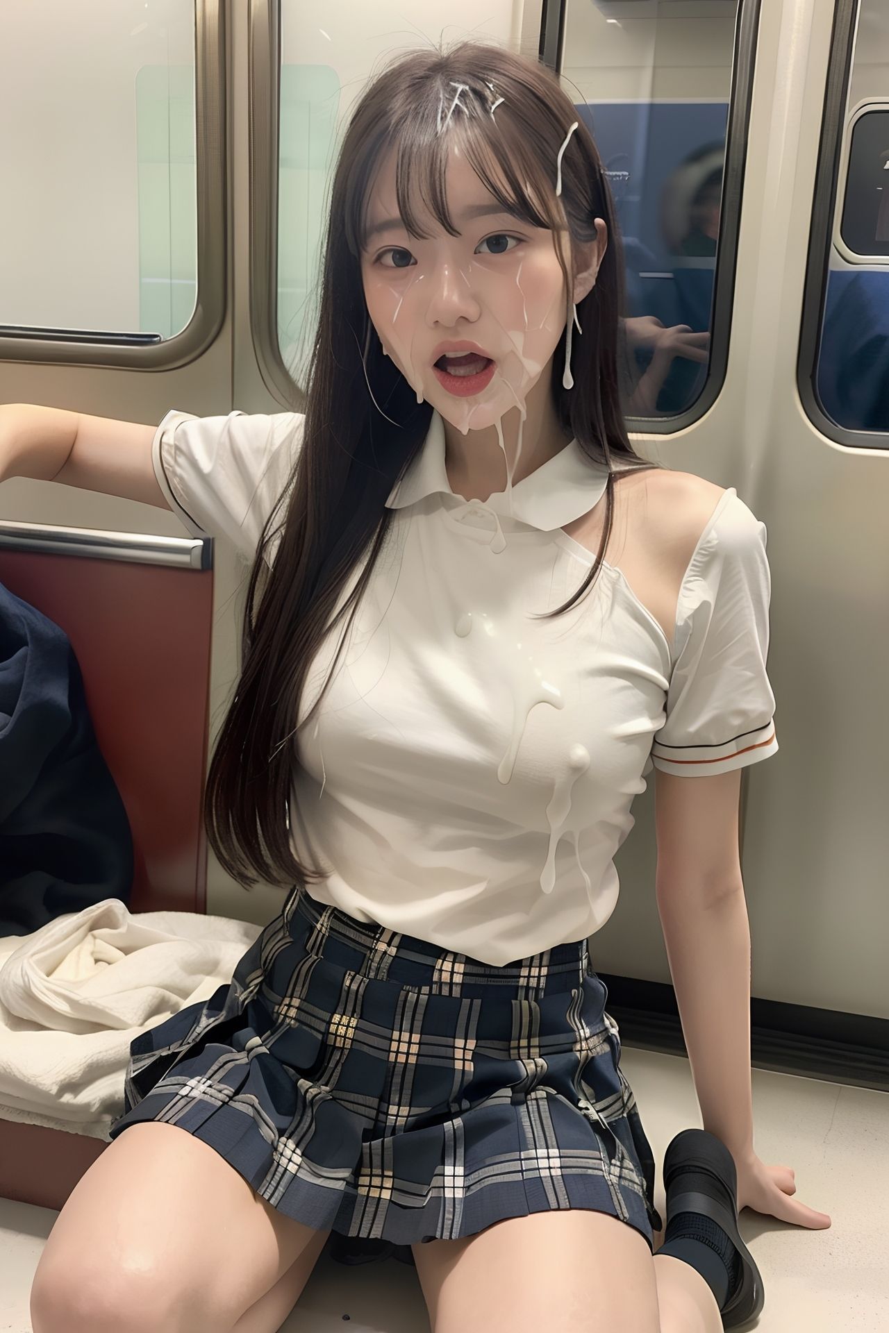 サンプル画像3:制服女子に いきなり！ぶっかけ 300p(SakuraBooks) [d_439383]