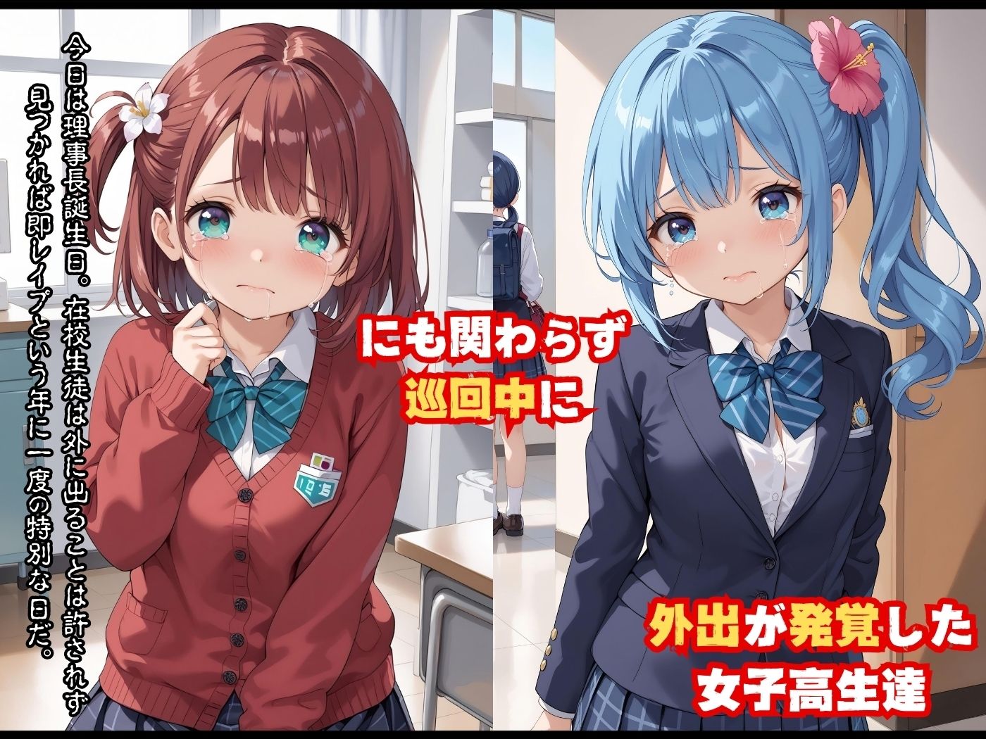 サンプル画像1:校則違反者はその場でレ●プ〜鬼畜学園〜【ストーリー付】(〜肉体凌●〜学園に潜むレイパー) [d_439391]