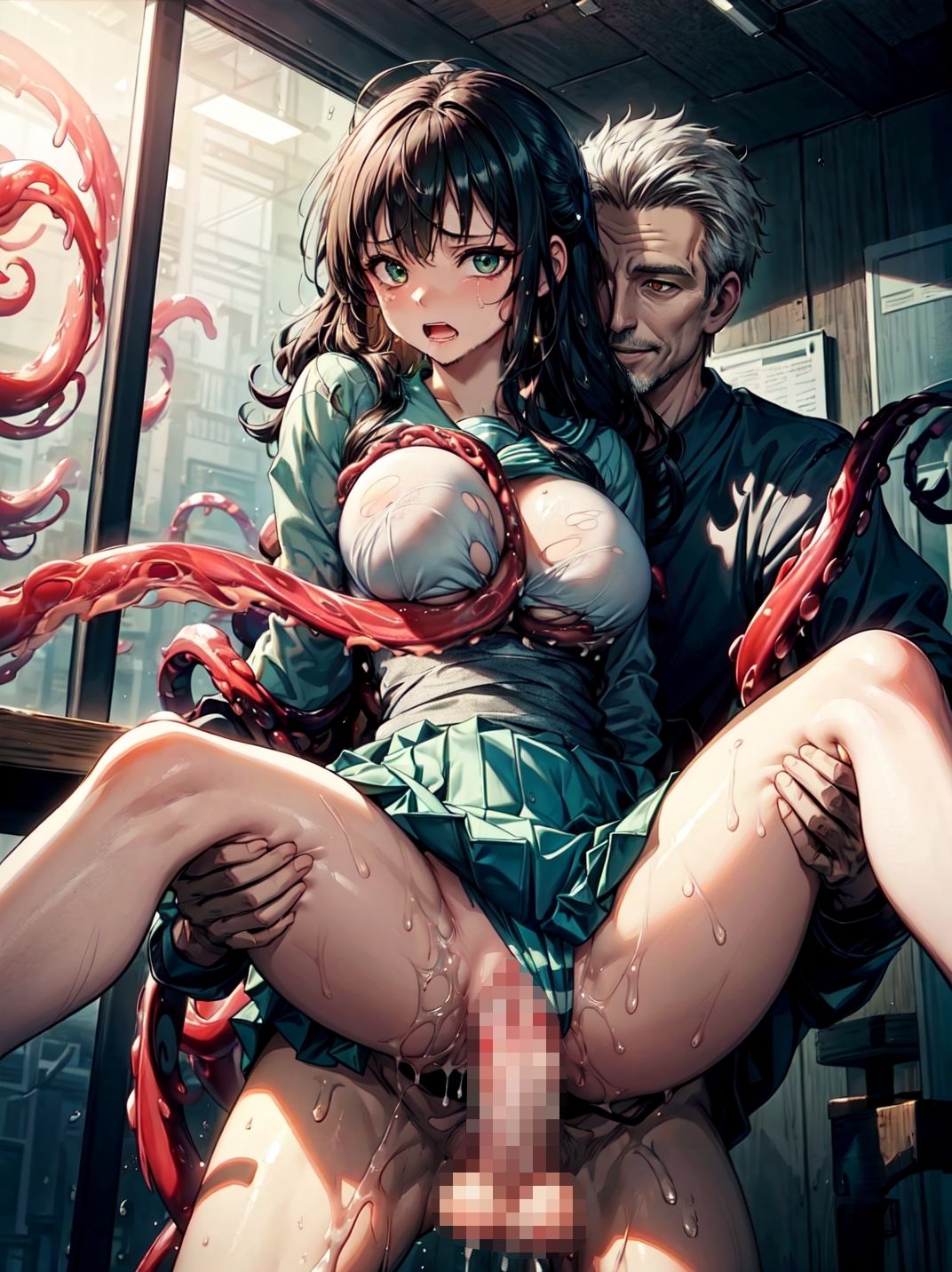 サンプル画像4:淫獣教師に彼氏の前で犯●れた女生徒(studio1111) [d_439453]