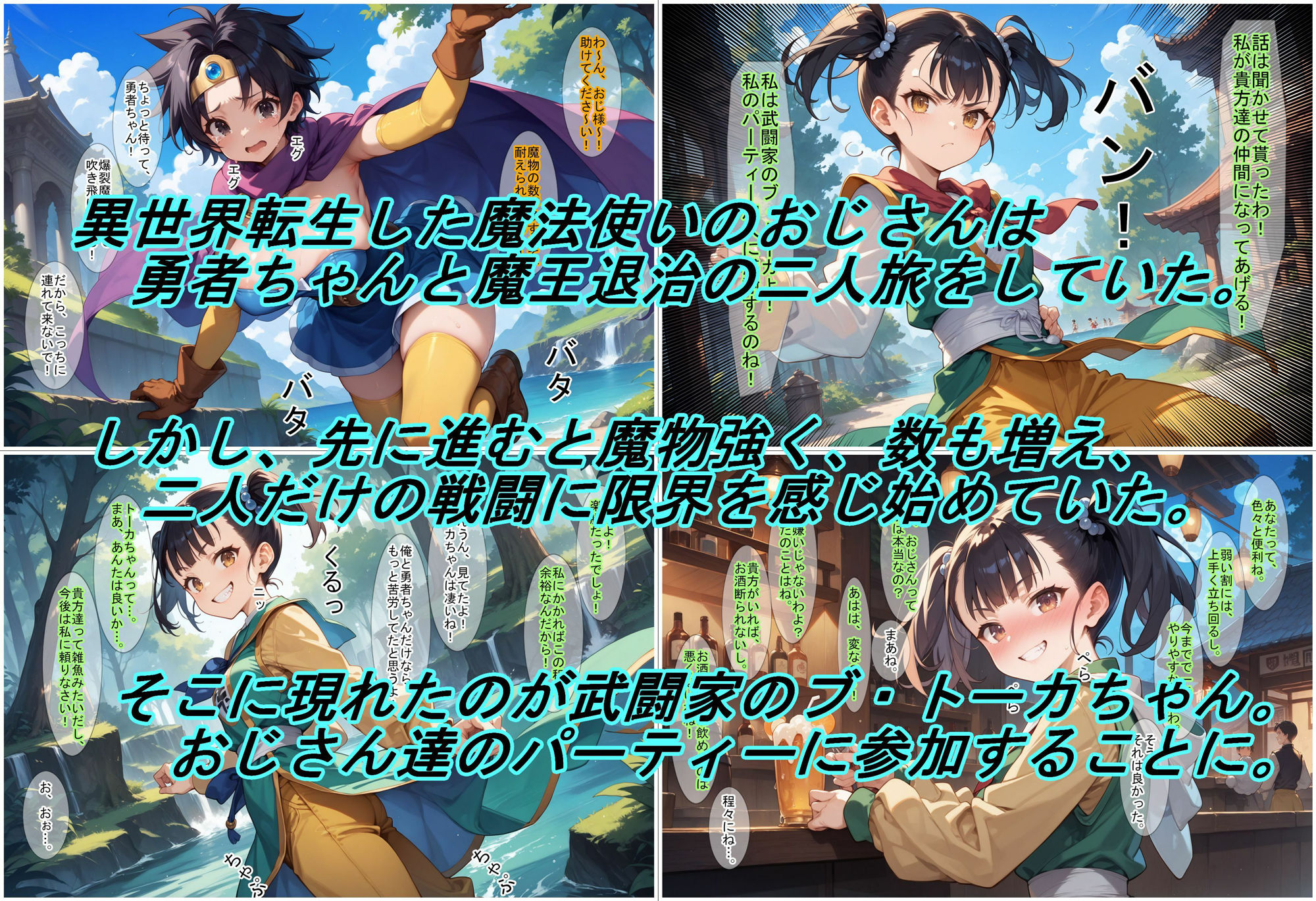 サンプル画像1:転生・魔法使いおじさん2 武闘家ちゃんを調教する(魔術師プロトン2D) [d_439463]