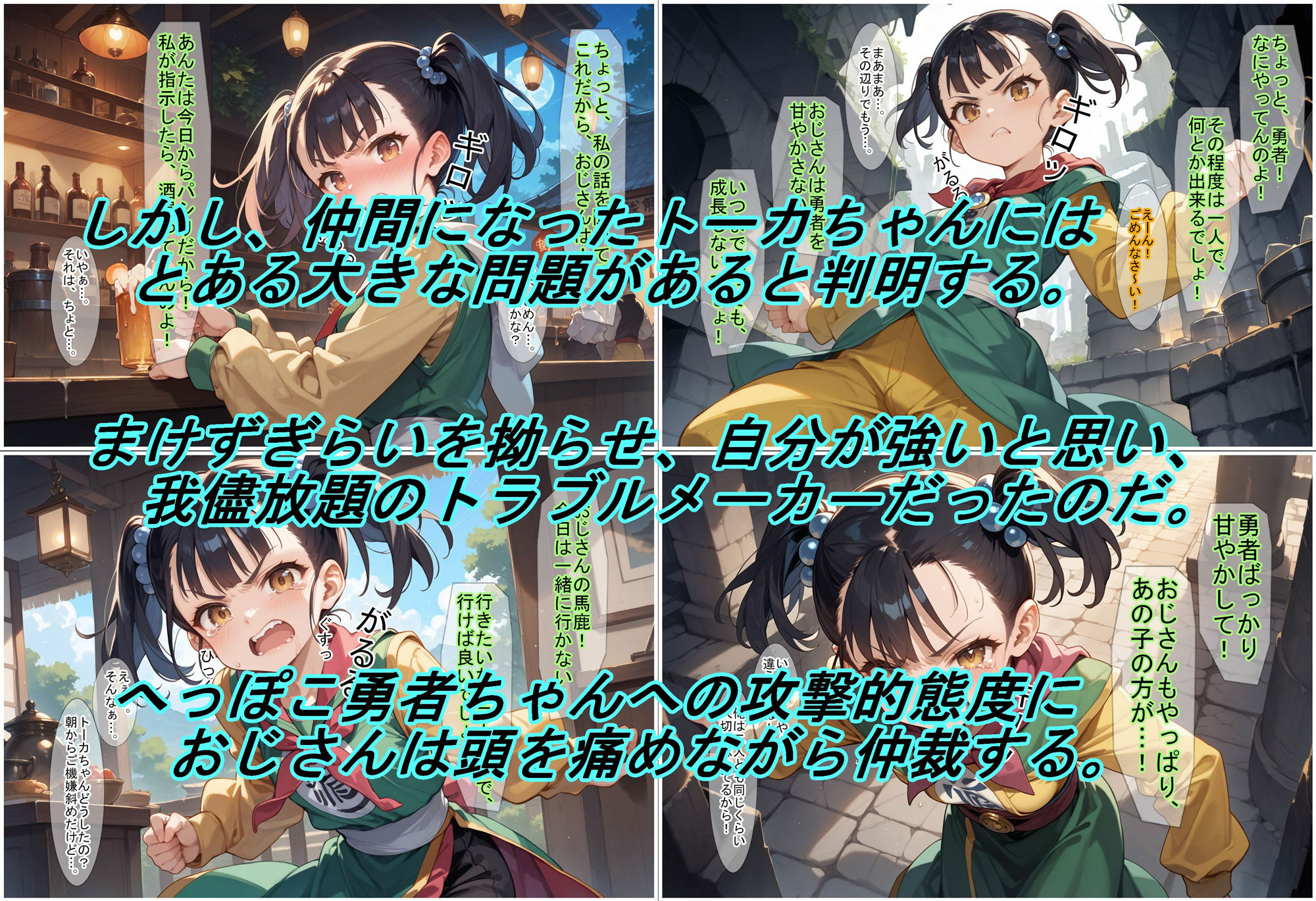 サンプル画像2:転生・魔法使いおじさん2 武闘家ちゃんを調教する(魔術師プロトン2D) [d_439463]