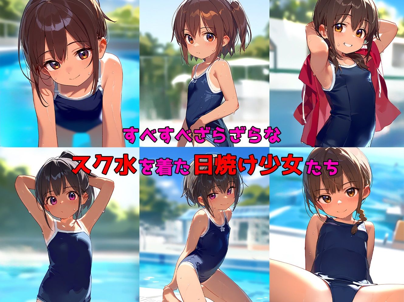 サンプル画像1:とにかく、日焼けスク水少女とセックスをして中出しして孕ませたい(ひぷのしすどりーむ) [d_439486]