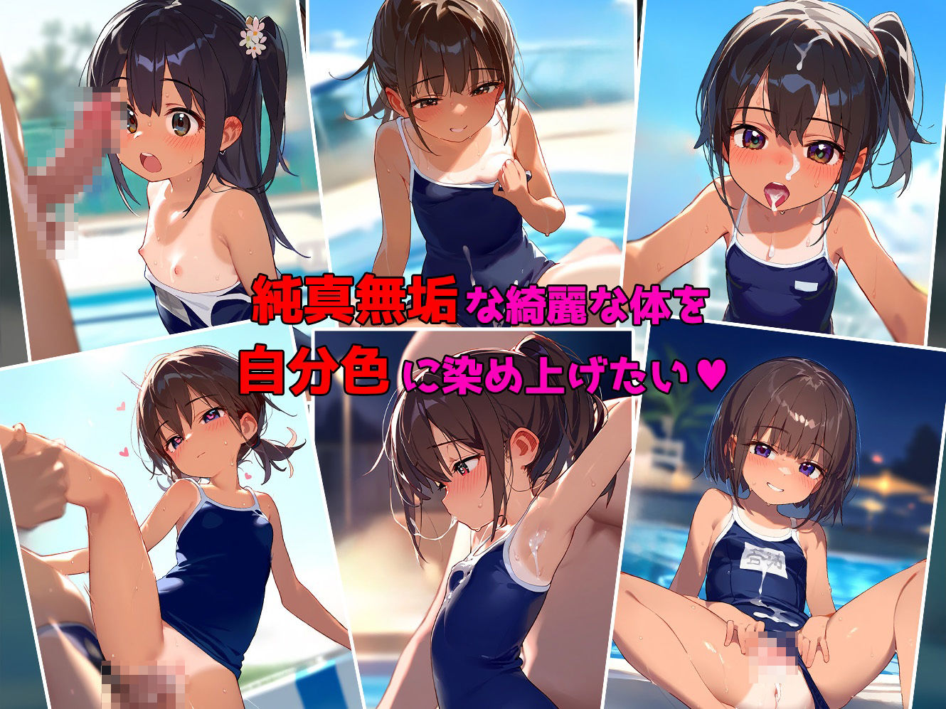 サンプル画像2:とにかく、日焼けスク水少女とセックスをして中出しして孕ませたい(ひぷのしすどりーむ) [d_439486]