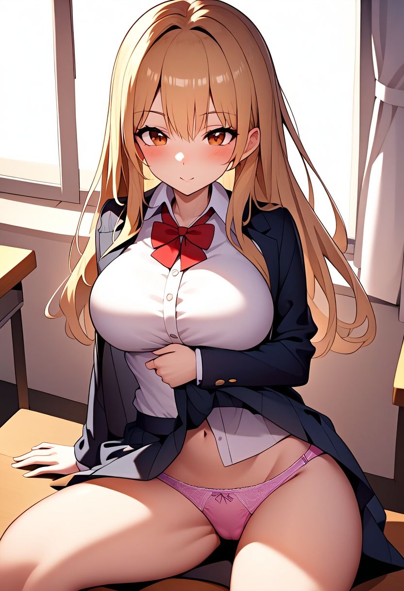 サンプル画像1:【常識改変】パンチラ見放題の世界【豪華CG500枚収録】(学園美少女アイドル【AIイラスト】) [d_439537]