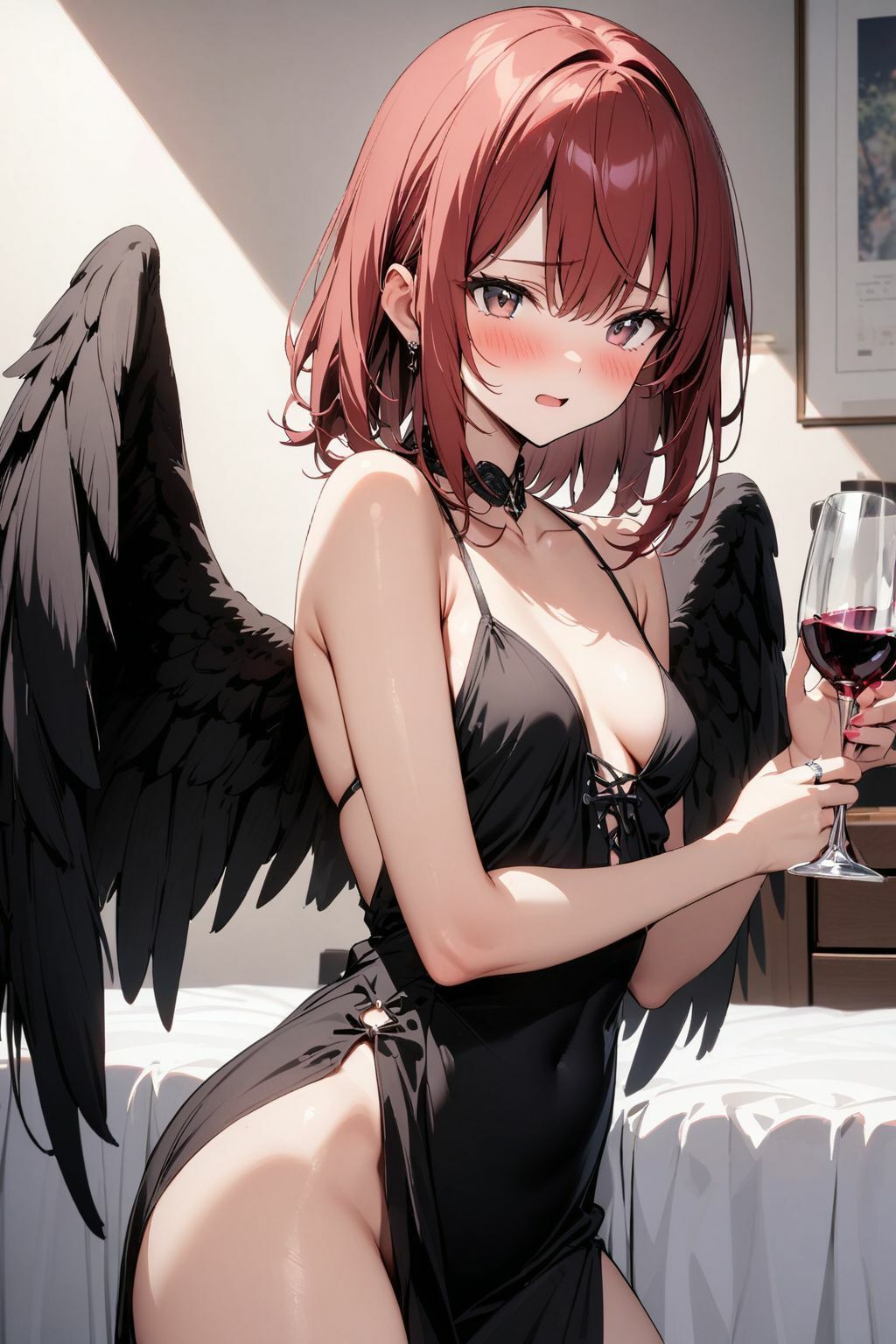 サンプル画像1:天国から来た黒天使は 人間達とSEX三昧(気になるあの娘) [d_439550]