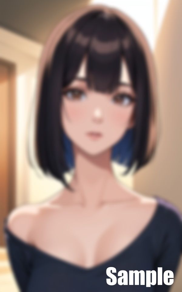 サンプル画像4:ショートボブ(はらく) [d_439725]