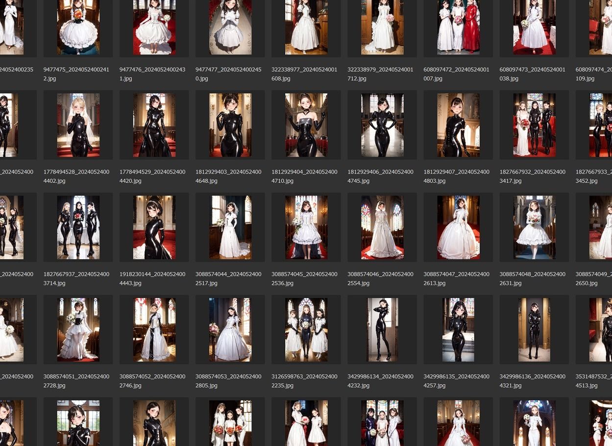 サンプル画像3:ラバー結婚式(TAIL LOVERS) [d_439734]