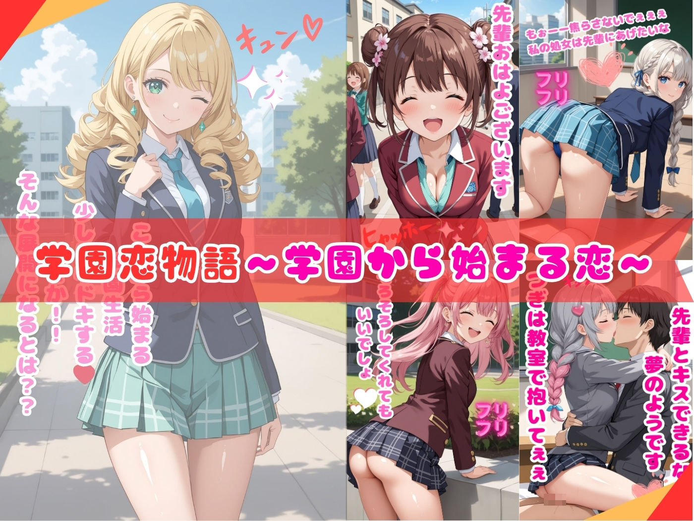 サンプル画像1:学園恋物語 〜学園から始まる恋〜(変態紳士) [d_439782]