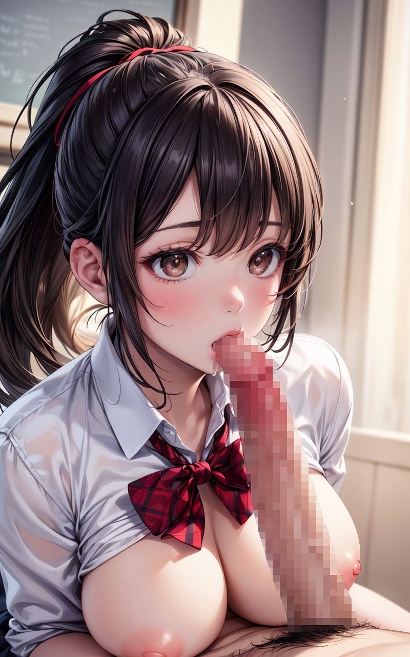 サンプル画像5:グラビア＆裏画像 JKアイドル 南野なな 赤制服バージョン(AIらぼんぬ) [d_439833]