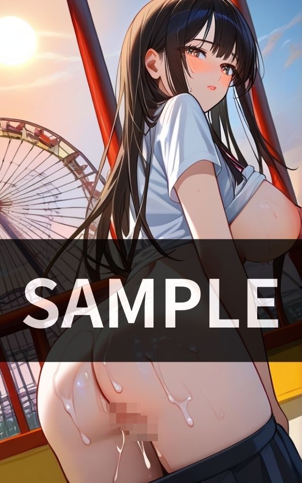 サンプル画像1:遊園地内で二股SEX バレずに遂行出来るか！？(蜜の秘密) [d_439958]