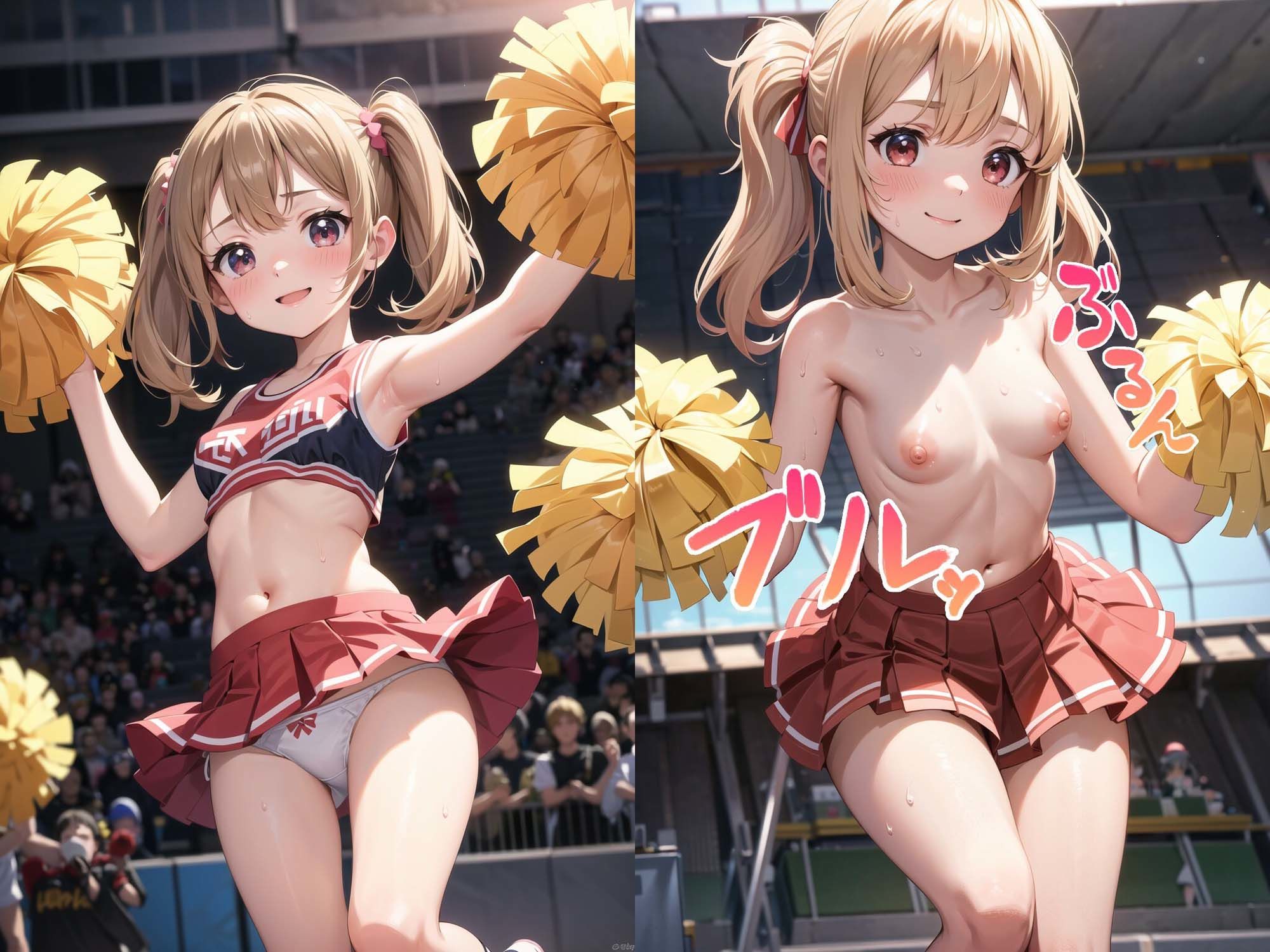 サンプル画像1:美少女チアガールにエロイことしてもらった(駆け抜けて性春) [d_439983]