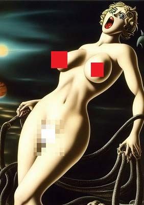 サンプル画像2:ホラーアート:巨乳の叫び（3選）(MUTANTITS) [d_440003]