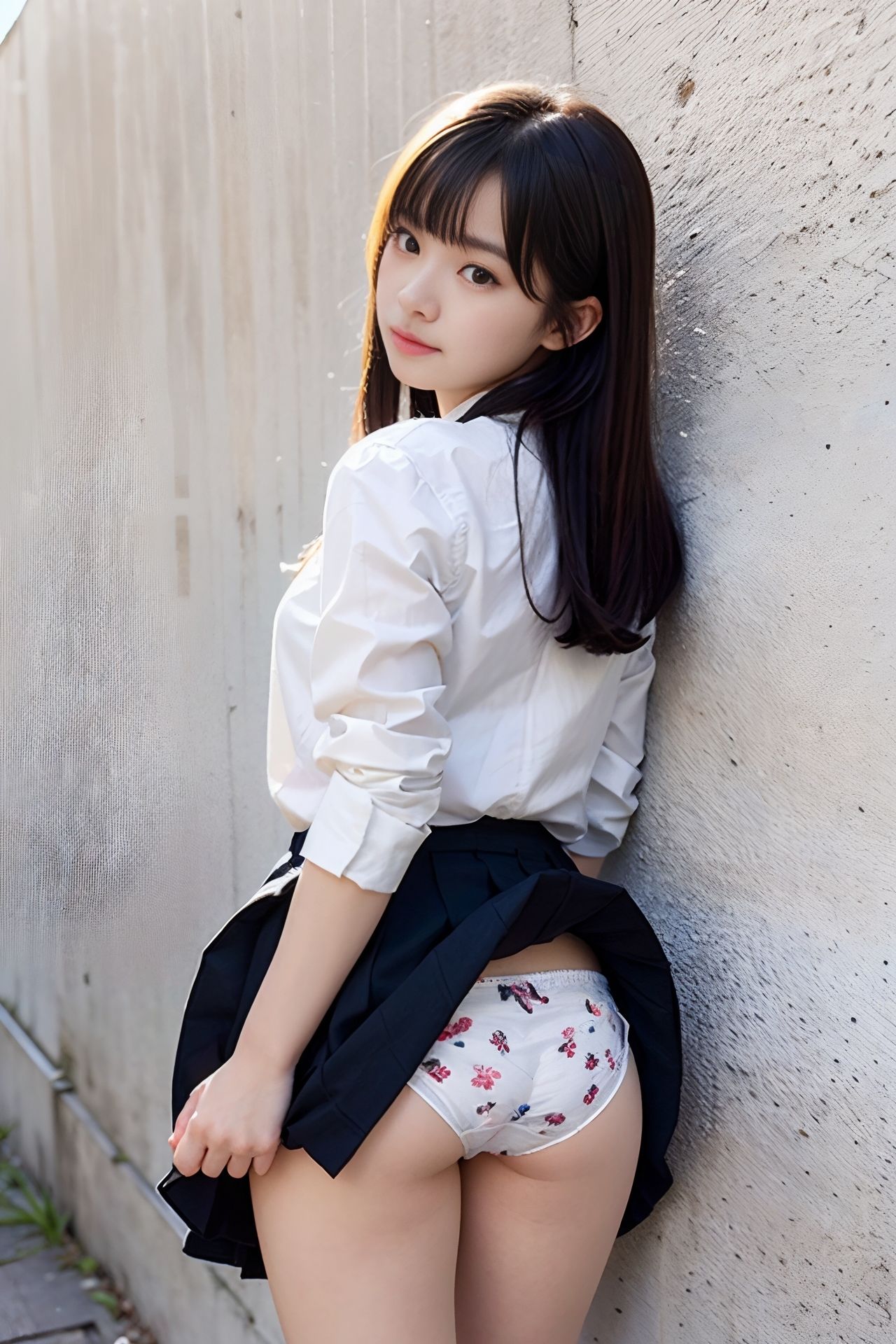 サンプル画像3:女子校生無料案内所 2(AIの日常キリトリ研究所) [d_440022]