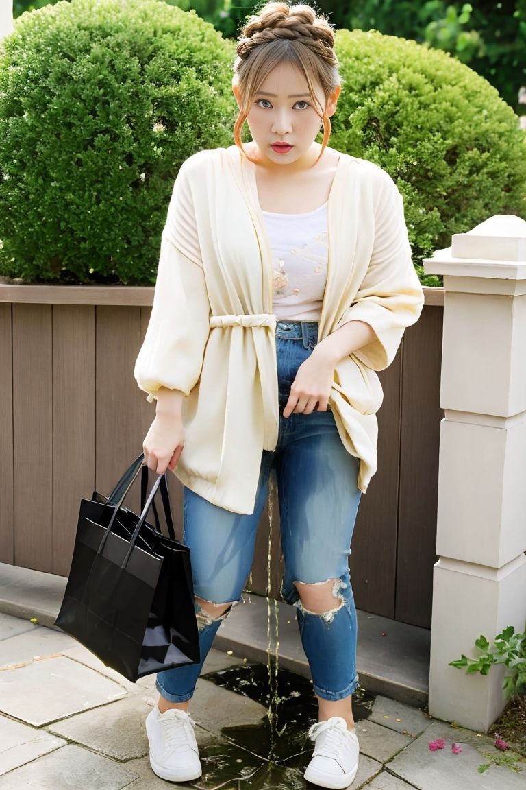 サンプル画像2:玄関先おもらし(P-AI planning) [d_440092]