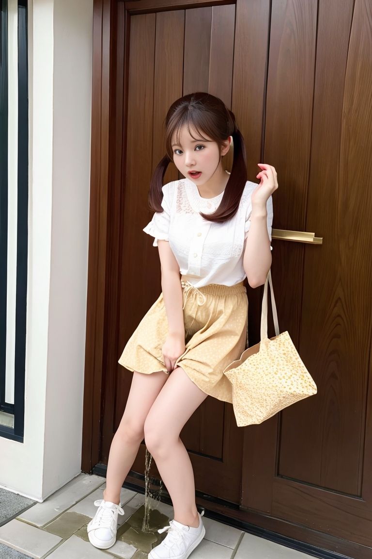 サンプル画像4:玄関先おもらし(P-AI planning) [d_440092]