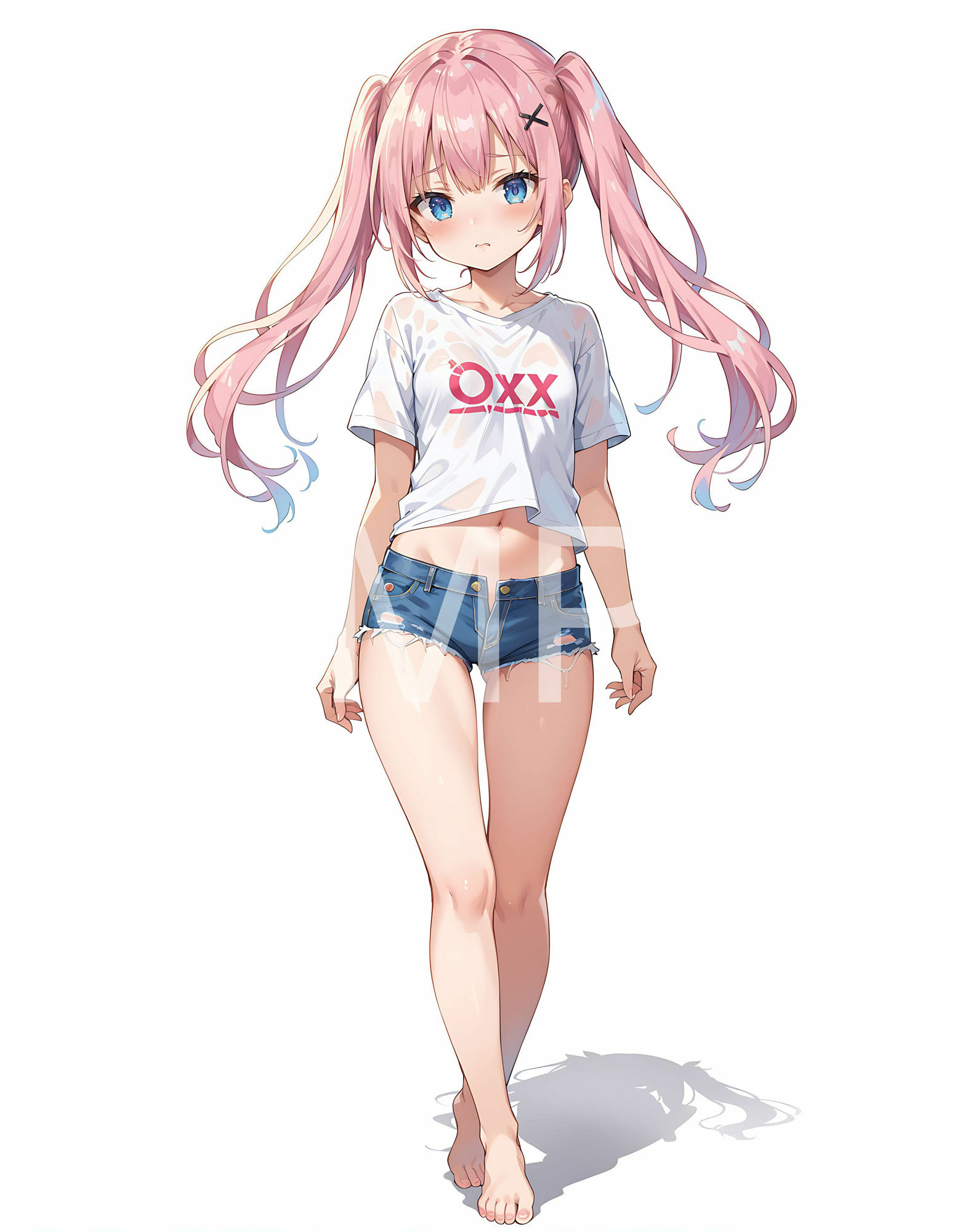 サンプル画像2:えちえち 美少女×ポーズ集 – ツインテ少女編 -(aiもちち) [d_440093]