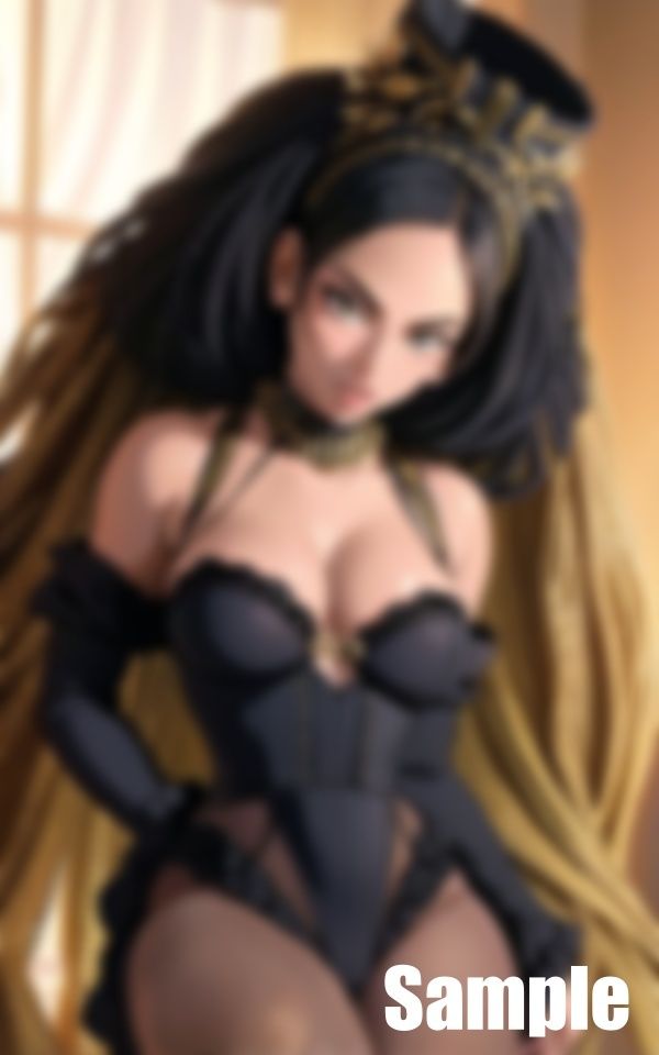 サンプル画像3:ブラックビューティーモデル(はっせ) [d_440108]