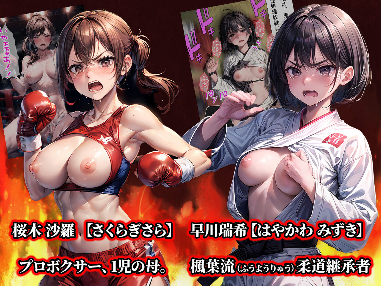 サンプル画像2:負けたら即中出しセックス総集編 無様に敗北した10人の女達の話【セリフ付き】(aiもみむ出版) [d_440134]