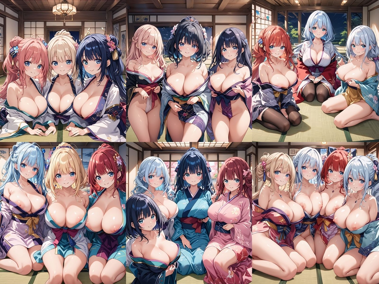 サンプル画像1:着物ハーレムを作ってボテ腹にしてやった件【ハーレム王にオレはなる】(ハーレムランド) [d_440223]