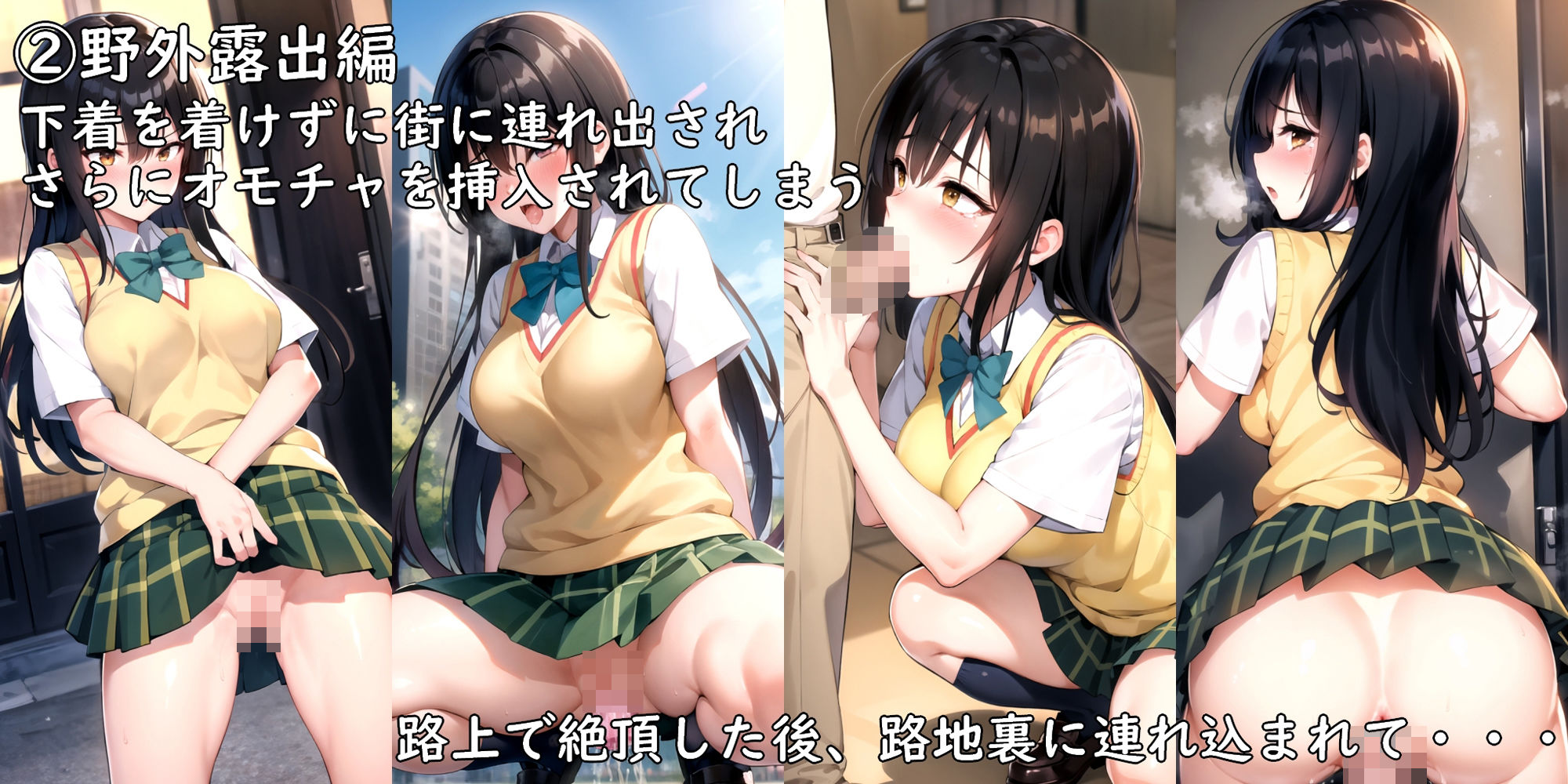 サンプル画像2:よくある話 〜犯●れた少女が男たちのオモチャになる話〜(AI画商) [d_440299]