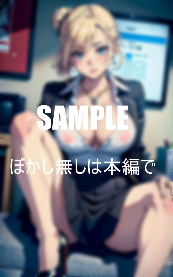 サンプル画像4:いやらしいオフィスレディーたちの誘惑それを我慢できない男性社員たち(Mサークル) [d_440388]