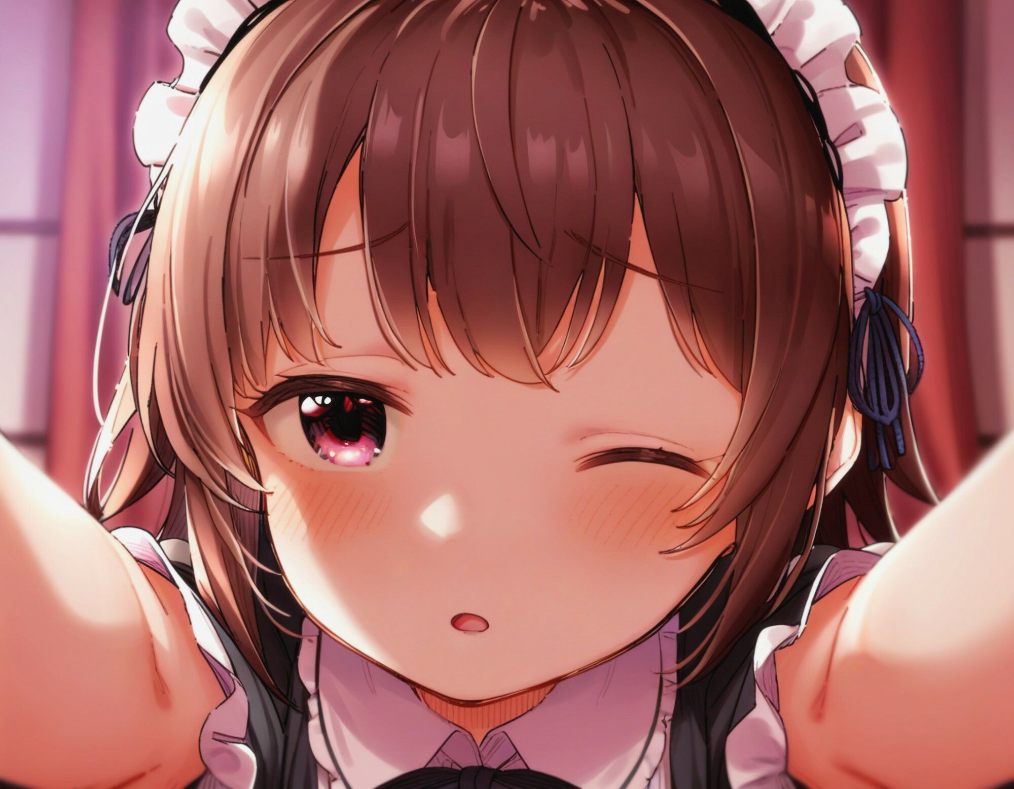 サンプル画像1:この顔が好きすぎて目と目が合う〇〇メイドさんにお口でご奉仕してもらう(Alterna Kuma) [d_440590]