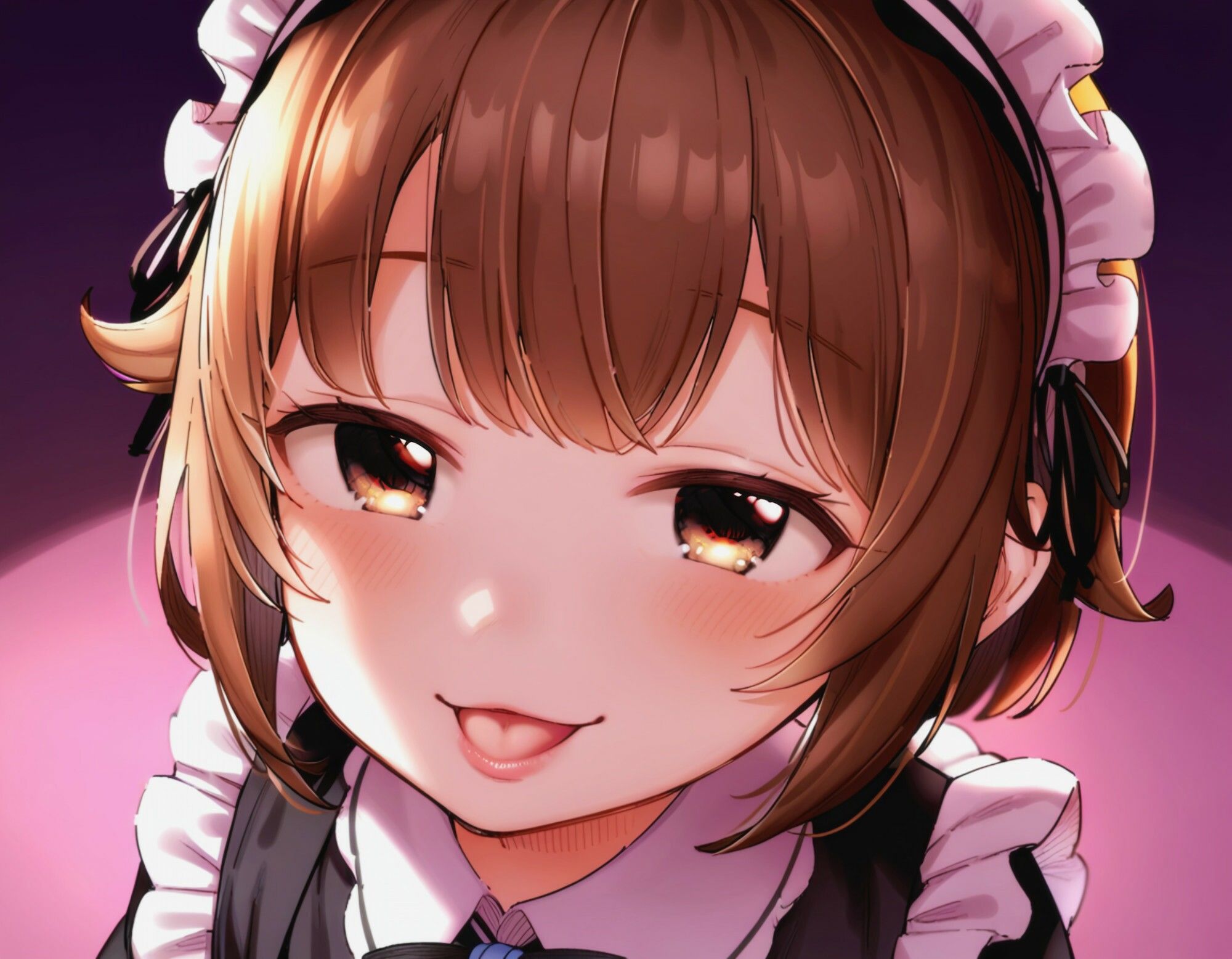 サンプル画像2:この顔が好きすぎて目と目が合う〇〇メイドさんにお口でご奉仕してもらう(Alterna Kuma) [d_440590]