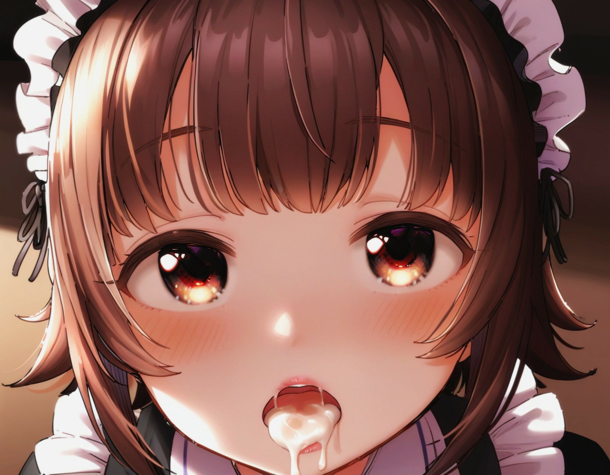 サンプル画像3:この顔が好きすぎて目と目が合う〇〇メイドさんにお口でご奉仕してもらう(Alterna Kuma) [d_440590]