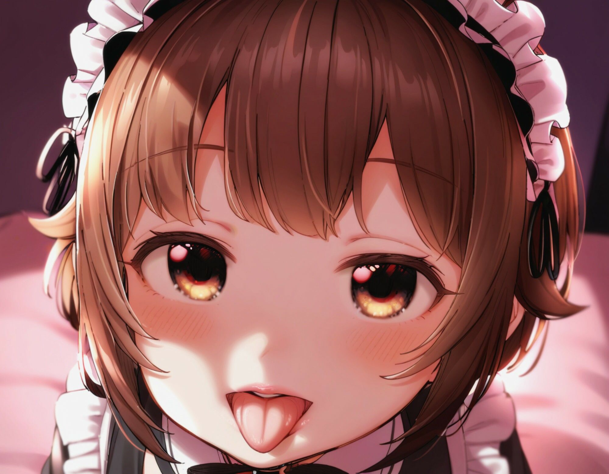 サンプル画像4:この顔が好きすぎて目と目が合う〇〇メイドさんにお口でご奉仕してもらう(Alterna Kuma) [d_440590]