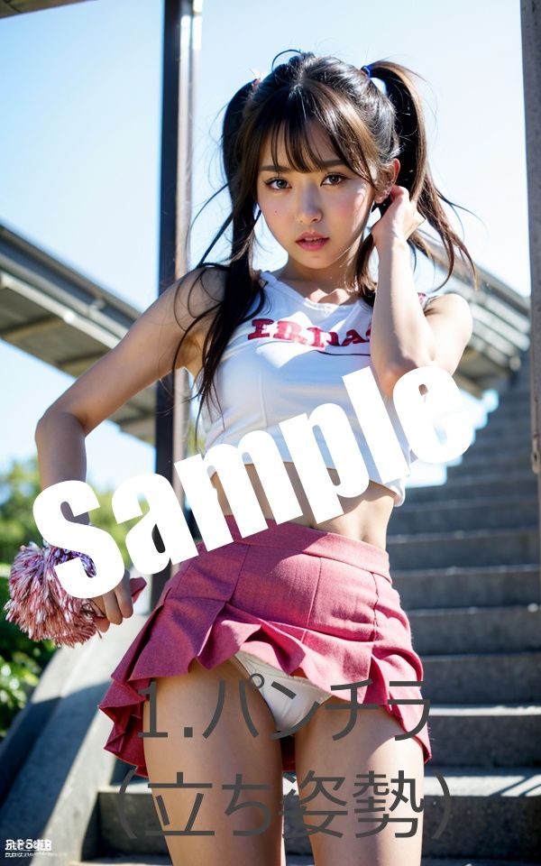 サンプル画像3:露出系撮影会 Vol2.チア編(痴女ステンドグラス) [d_440620]